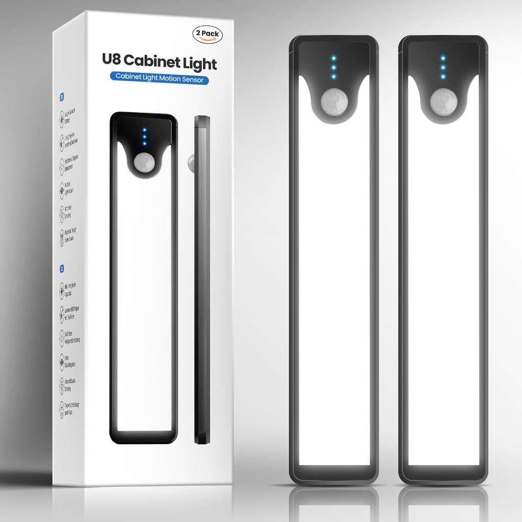 Homelist Under Cabinet Kitchen Lights, 2 Pack - W/Voucher - Sold by Meirong Official Store/FBA