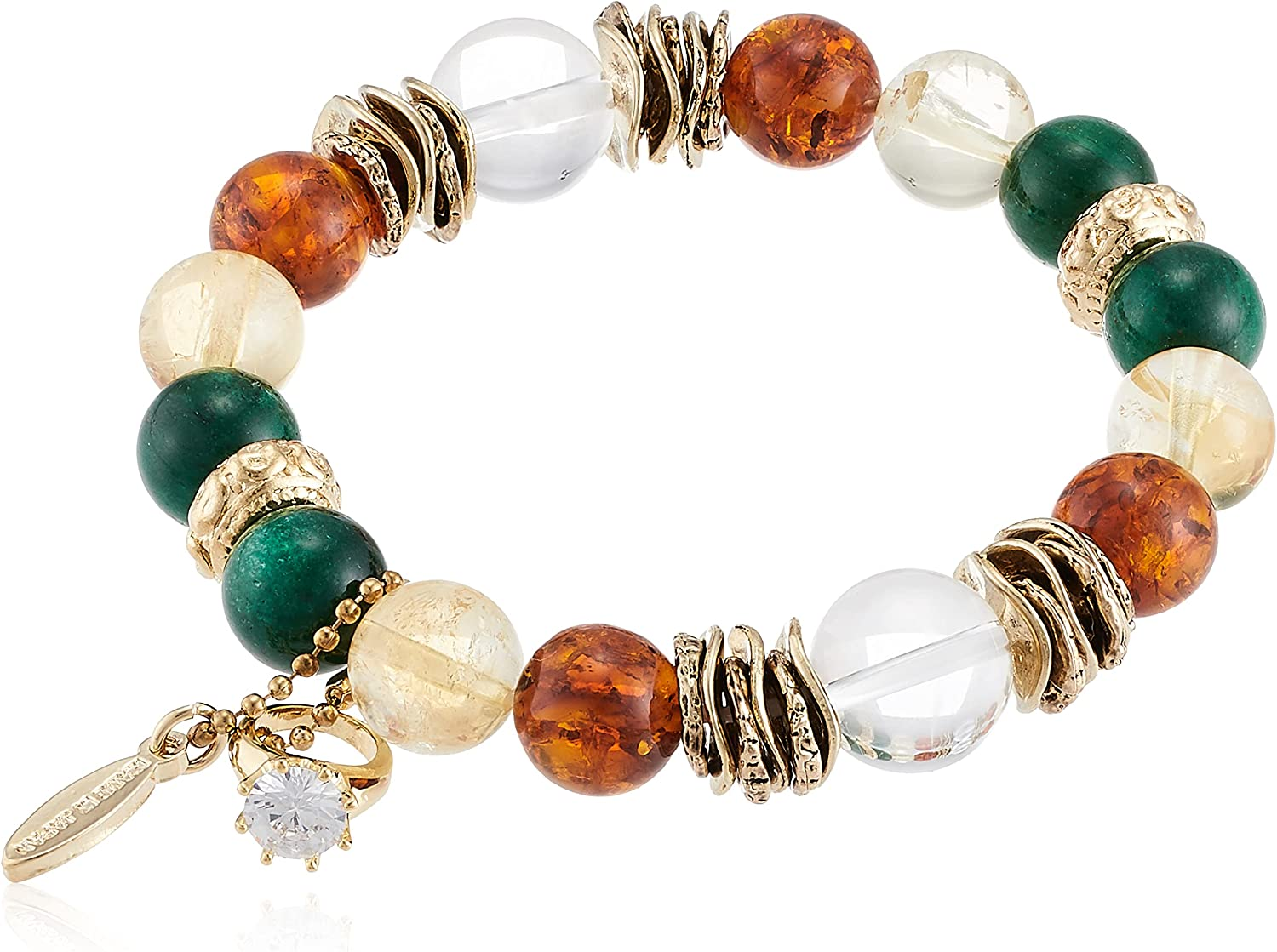 Amber Crystal Citrine Aventurine Bracelet 217